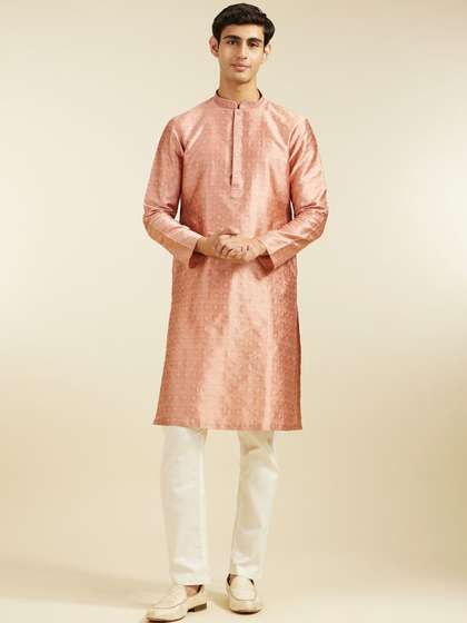 Diwas by Manyavar Art Silk Straight Kurta