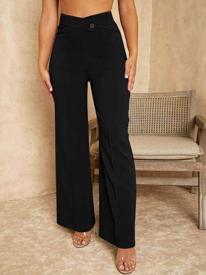 Stylecast X Slyck
                        Comfort Easy Wash Wide Leg Trousers