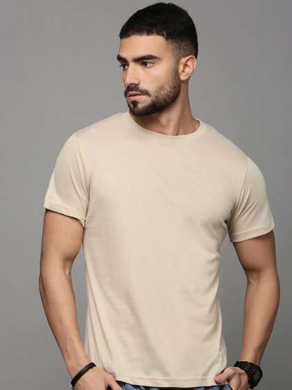 Mast & Harbour Men Regular Fit Cotton T-shirt