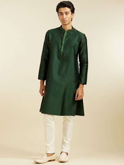 Diwas by Manyavar Woven Design Straight Kurta