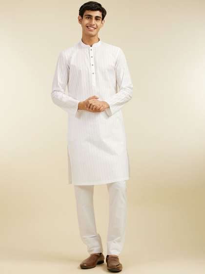 Diwas by Manyavar Self Design Pure Cotton Kurta