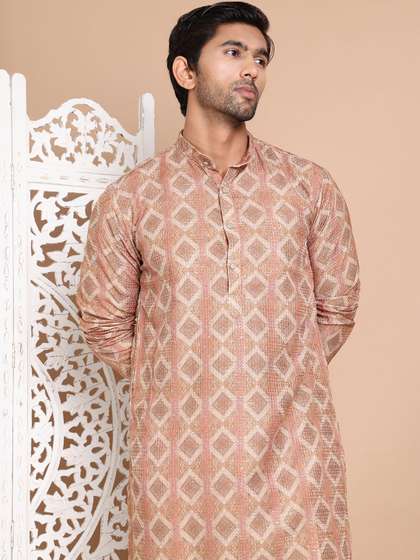 Anouk Men Geometric Printed Kurta