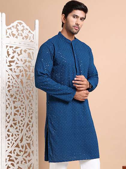 Anouk Men Floral Embroidered Kurta