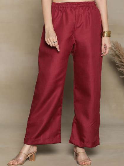 LetsDressUp Women Cotton Flared Palazzos