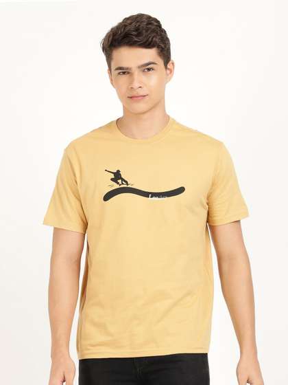 Lee Men Printed Round Neck Cotton T-shirt Starting @ Rs...