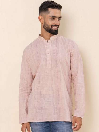 Ethnic India Striped Straight Kurta