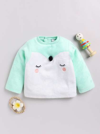 Moms Love Infant Girls
                    Embroidered Pure Cotton Sweatshirt