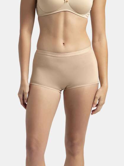 Jockey Full
                          Coverage Micro Modal Elastane Boy Shorts with
                          StayFresh Treatment-1810