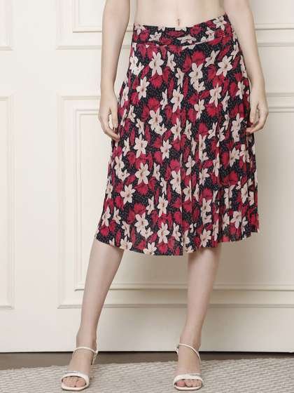 GRACIT Flared Knee Length Skirts