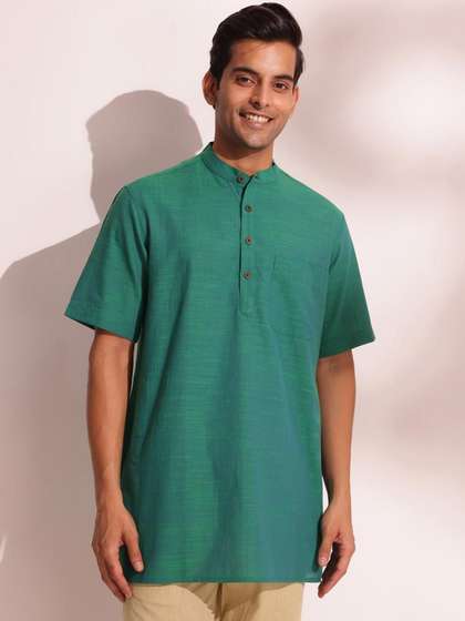 Fabindia Mandarin Collar Short Kurta