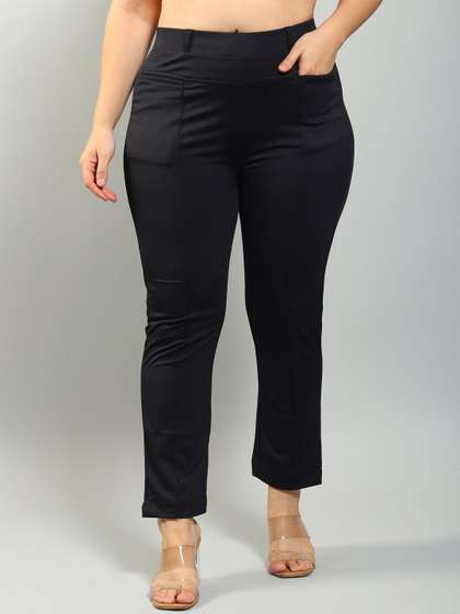 Plus Size Women
                      Relaxed High-Rise Wrinkle Free Trousers