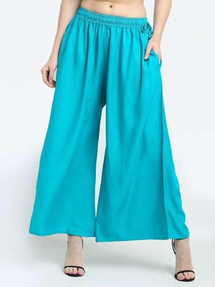 KALINI Women Solid Palazzos