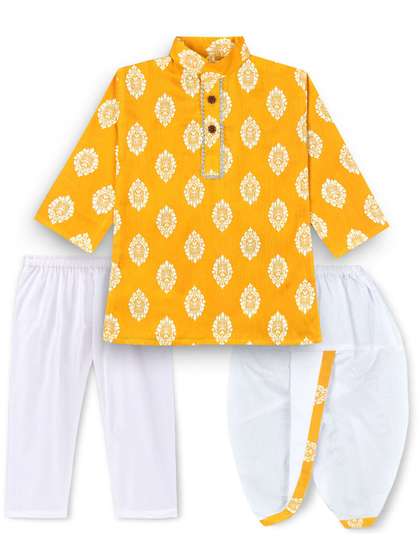 BAESD Boys Ethnic Motifs
                    Printed Regular Kurta with Dhoti Pants