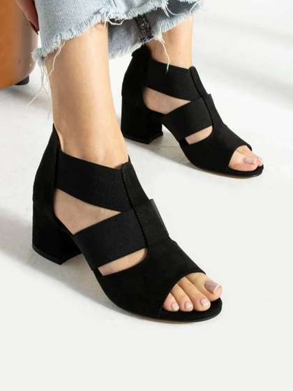 Marc Loire PU Work
                          Women Block Peep Toes