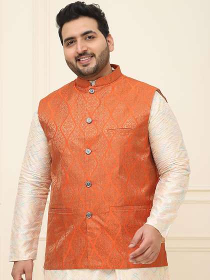 SOJANYA PLUS Printed Nehru Plus Size Jacket