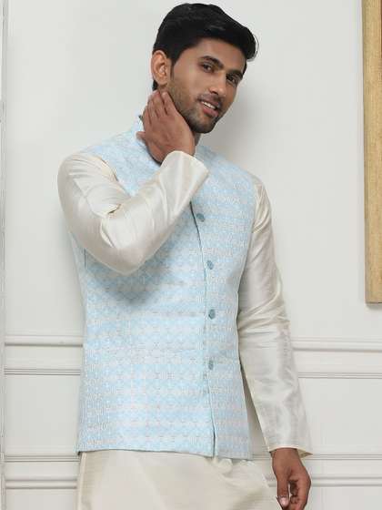Anouk Woven Design Nehru Jacket
