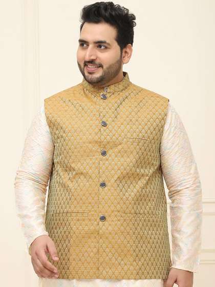 SOJANYA PLUS Men Printed Nehru Jacket