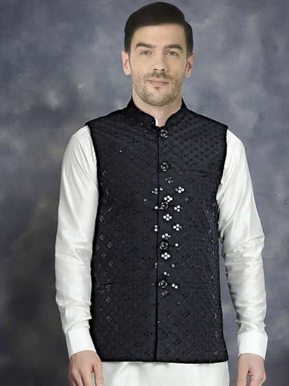 SG LEMAN Men Embellished Nehru Jacket