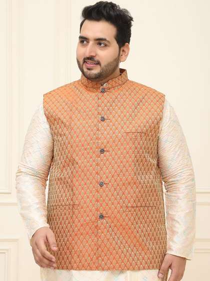 SOJANYA PLUS Printed Nehru Plus Size Jacket