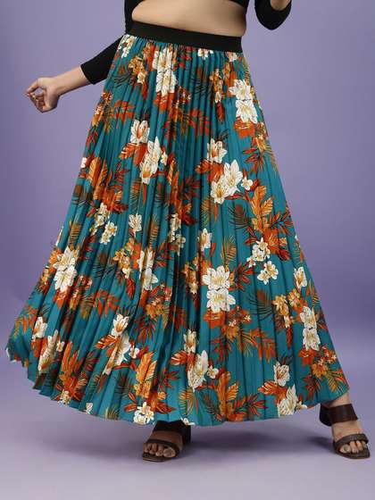 OTABU Printed A-Line Maxi Skirts