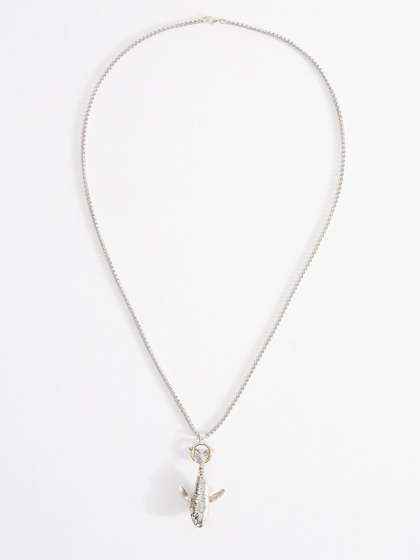 THE BEAR HOUSE Men
                    Stainless Steel Pendant With Chain