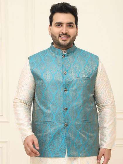 SOJANYA PLUS Men Printed Nehru Jacket