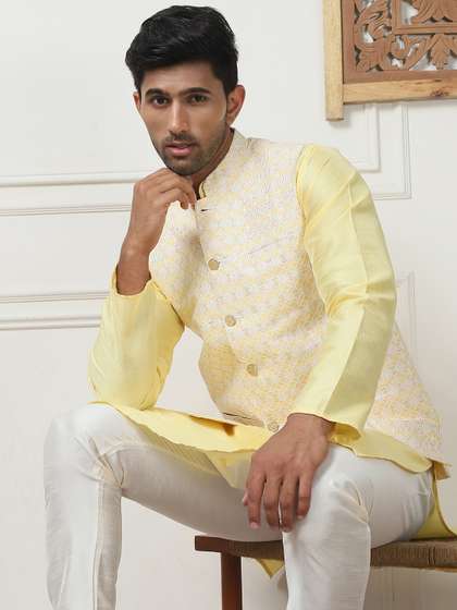 Anouk Woven Design Nehru Jacket