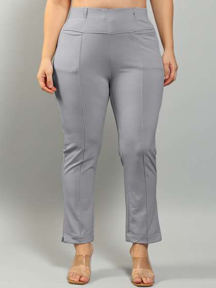 Plus Size Women
                          Relaxed High-Rise Wrinkle Free Trousers