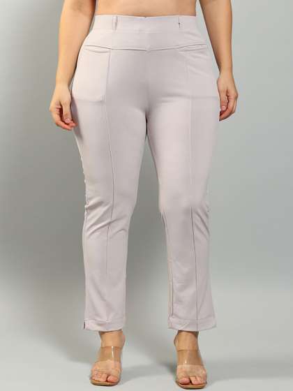 Plus Size Women
                        Relaxed High-Rise Wrinkle Free Trouser