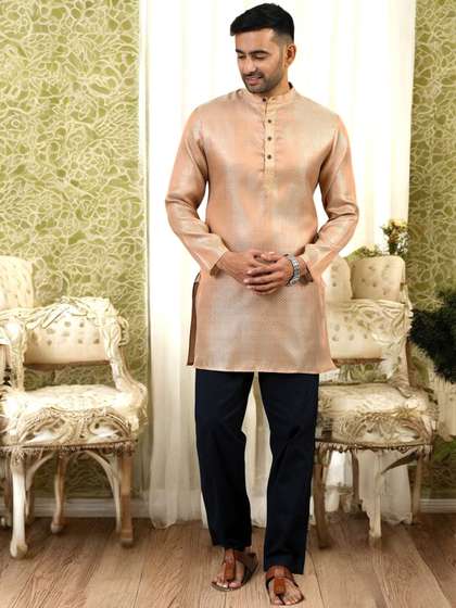 TATTVA Woven Design Straight Kurta