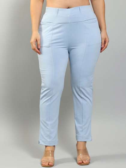 Plus Size Women
                        Relaxed High-Rise Wrinkle Free Trousers