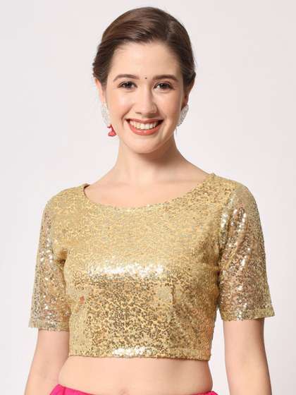 studio rasa Sequinned Saree Blouse