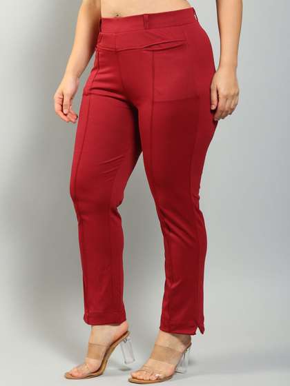 Plus Size Women
                        Relaxed High-Rise Wrinkle Free Trouser