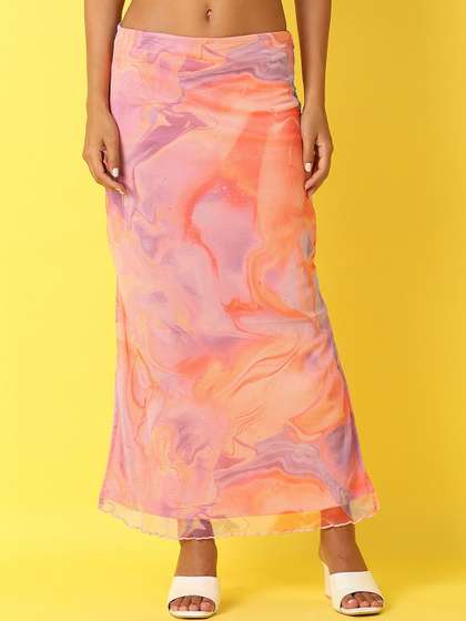 UNLIMITED Printed A-Line Maxi Skirts