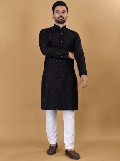 Zurika Fashion Sequinned Embroidered Kurta