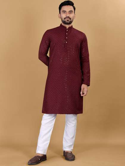 Zurika Fashion Sequinned Embroidered Kurta