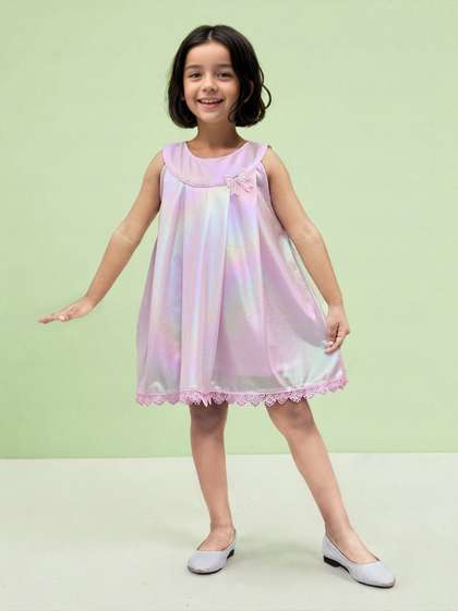 Toonyport Girls
                    Embellished Self Design A-Line Dress