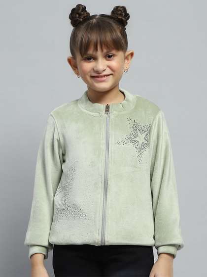 Monte Carlo Girls
                    Embellished Mock Collar Sweatshirt