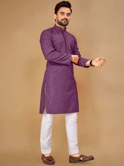 Zurika Fashion Men Sequinned Kurta