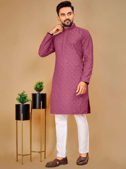 Zurika Fashion Embroidered Sequinned Kurta