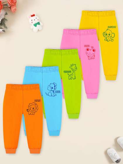 YK X Trampoline Kids
                    Pack of 5 Printed Cotton Joggers