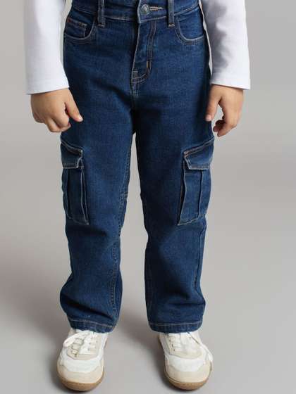 Ed-a-Mamma Boys Comfort
                    Mildly Distressed Stretchable Jeans