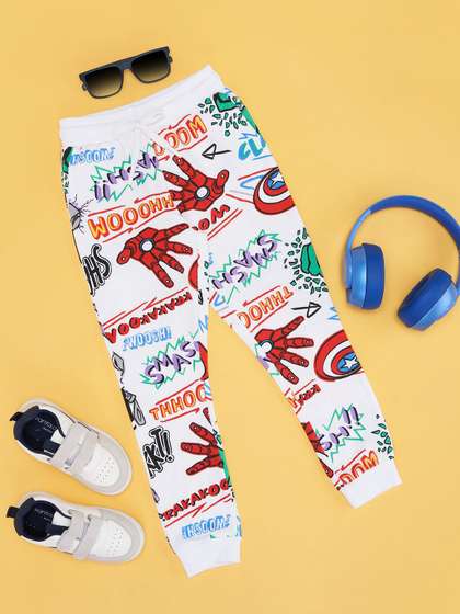 Pantaloons Junior Boys
                    Graphic Printed Pure Cotton Joggers
