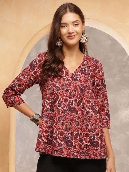 Anouk Rustic Women Printed Top