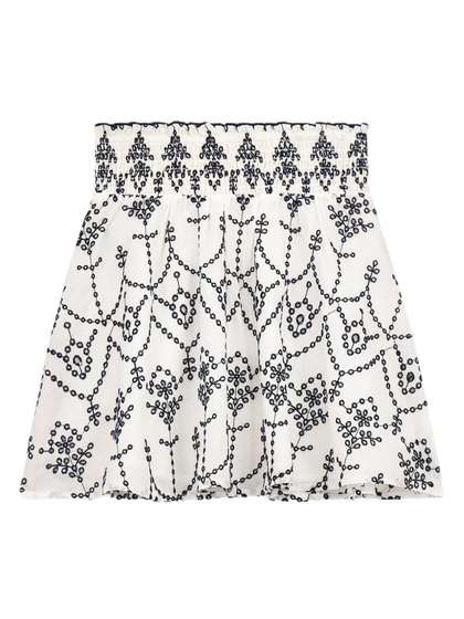 GUESS kids Girls
                      Printed Pure Cotton Flared Above Knee Skirt