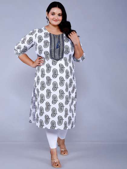 HIGHLIGHT FASHION EXPORT Women Paisley Embroidered Kurta