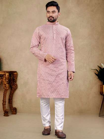 Zurika Fashion Men Embroidered Straight Kurta