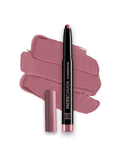 FACES CANADA Feather
                        Light 10hr Stay Ultime Pro HD Intense Matte Lips
                        + Primer Lipstick 1.4g - Lights Out 24