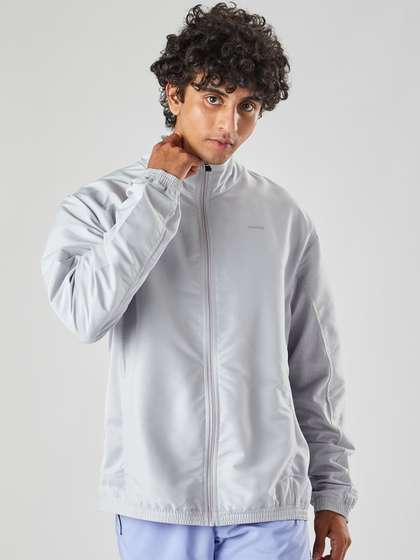 Decathlon Domyos -
                          Men Grey FJA 100 Moisture Managing Fitness
                          Tracksuit Jackets