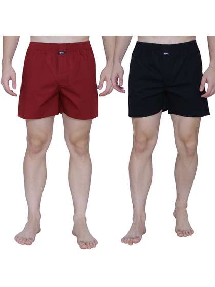 RENZ Pack Of 2 Mid
                        Rise Carbon Finish Combed Cotton
                        BoxersRBX2113_M